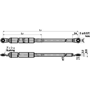 B-461-1-5 ガスダンパー 1個 TAKIGEN(タキゲン) 【通販モノタロウ】
