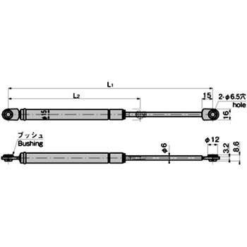 B-461-4 ガスダンパー 1個 TAKIGEN(タキゲン) 【通販モノタロウ】