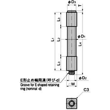 3管角ヒンジピン TAKIGEN(タキゲン)