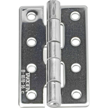 B-1078-16 ステンレス平型蝶番 穴あき 1個 TAKIGEN(タキゲン B-1078-16 ステンレス平型蝶番 穴あき 1個 TAKIGEN(タキゲン