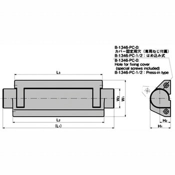 スプリング付トルクヒンジ 専用カバー TAKIGEN(タキゲン)
