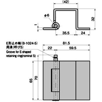 ステンレス 付き合せ蝶番 TAKIGEN(タキゲン)