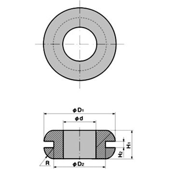 C-30-BW-10-2-EP-UL 難燃性グロメット 1個 タキゲン(TAKIGEN) 【通販