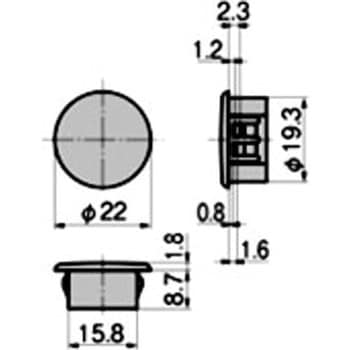 CP-30-HP-LC ホールプラグ タキゲン(TAKIGEN) 1個 CP-30-HP-LC