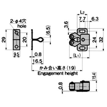 ローラーキャッチ(P=24) TAKIGEN(タキゲン)