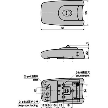 ダブルロックファスナー TAKIGEN(タキゲン)