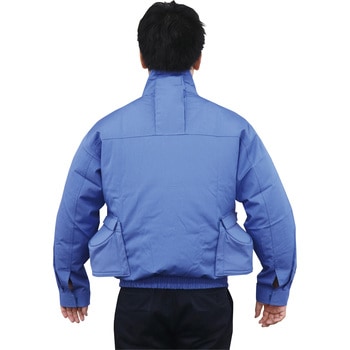 空調風神服 防炎ブルゾン保護カバー付 (フラットハイパワーファン&バッテリーセット 2024-2) FUKUTOKU