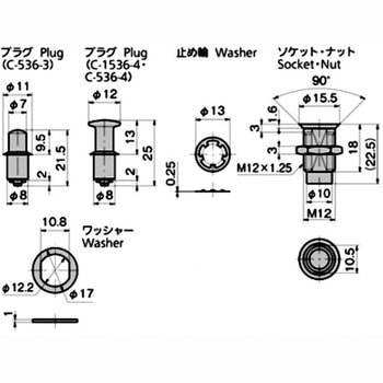 カムロックファスナー TAKIGEN(タキゲン)