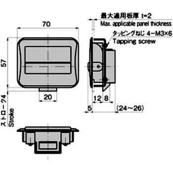 平面ラッチ TAKIGEN(タキゲン)