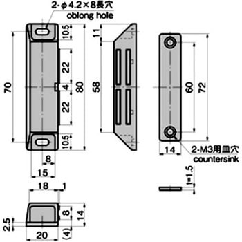 防錆型マグネットキャッチ TAKIGEN(タキゲン)