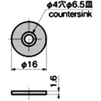 小型埋込みマグネットキャッチ用受板 TAKIGEN(タキゲン)