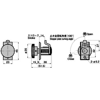 ステンレス ダイヤルファスナー TAKIGEN(タキゲン)
