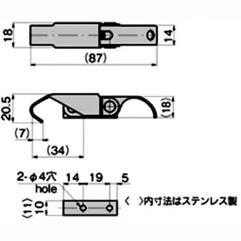 ステンレス フック型アジャストファスナー TAKIGEN(タキゲン)