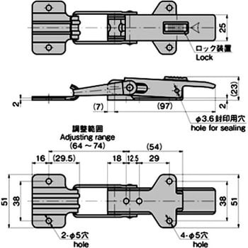 ステンレス アジャストファスナー TAKIGEN(タキゲン)