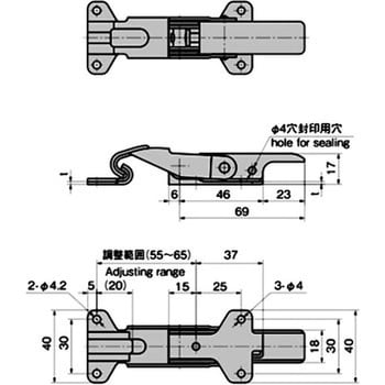 ステンレス フック型アジャストファスナー