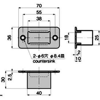 ステンレス ストライカー TAKIGEN(タキゲン)