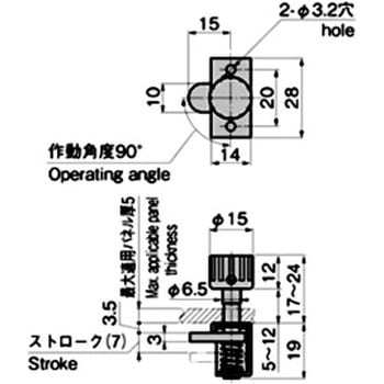 ステンレス 扉止めファスナー TAKIGEN(タキゲン)