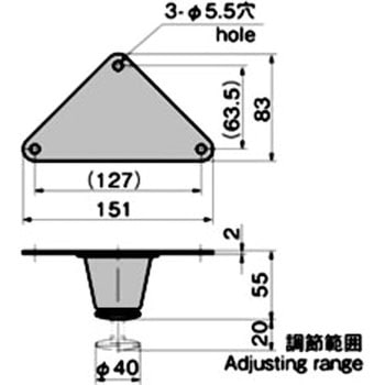 ステンレス アジャスト脚 TAKIGEN(タキゲン)
