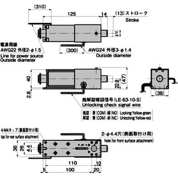 ACソレノイドロック(通電時施錠型) TAKIGEN(タキゲン)