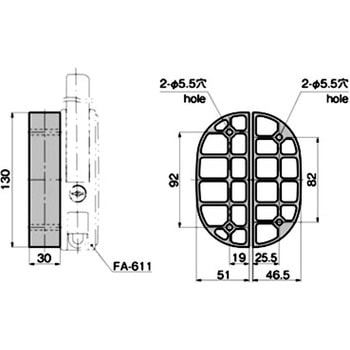 FA-611用スペーサー TAKIGEN(タキゲン)