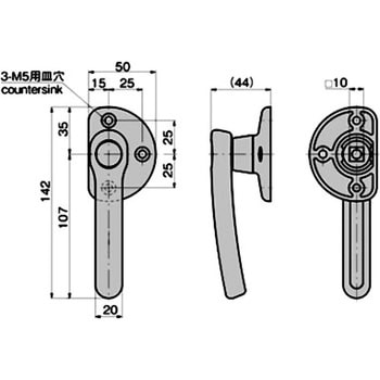 密閉ハンドル用インナーハンドル TAKIGEN(タキゲン)
