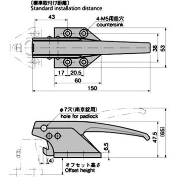 密閉用小型ハンドル TAKIGEN(タキゲン)