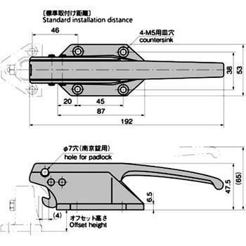 密閉用小型ハンドル TAKIGEN(タキゲン)