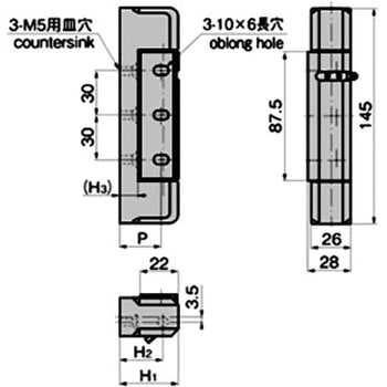 スプリング付コーナーヒンジ - TAKIGEN(タキゲン)