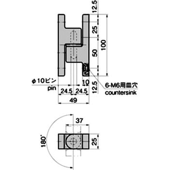 コーナー抜差蝶番 TAKIGEN(タキゲン)
