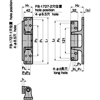 FB-1727-2 ステンレス コーナーヒンジ 1個 タキゲン(TAKIGEN