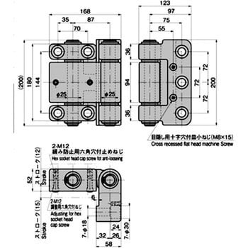 ステンレス 大型密閉扉用多軸蝶番 タキゲン(TAKIGEN) 平蝶番 【通販