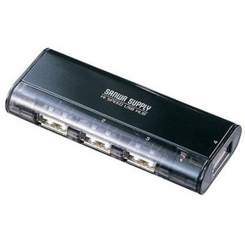 [4ポート] USB2.0ハブ 強力マグネット付/バスパワー エスコ