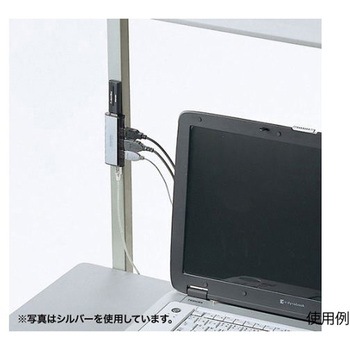 [4ポート] USB2.0ハブ 強力マグネット付/バスパワー エスコ