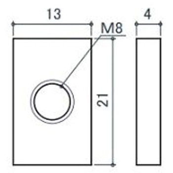 [EA976CB-2・-3用] キャスター固定金具 4個 エスコ