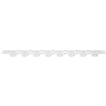 0.2mL PCR8連フラットキャップ 透明 125個×10パック入 AXYGEN