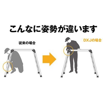 0.87-1.18m/300mm 足場台 アルミ製 エスコ