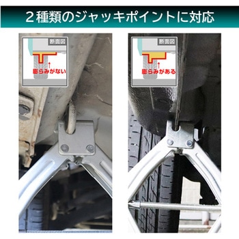 1.0ton/105-350mm パンタグラフジャッキ エスコ