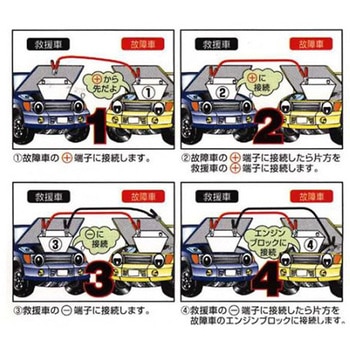100A ブースターケーブルセット エスコ
