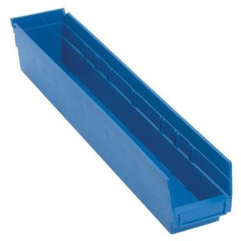 105x600x100mm パーツトレー/ラック棚用 青/16個 エスコ