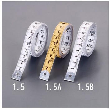 15mmx1.5m グラスメジャー 白/白・縦/横 エスコ