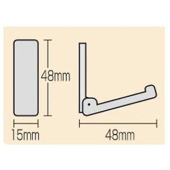 15x48x14mm 収納フック エスコ