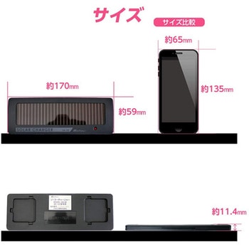 18.7mA バッテリーチャージャー ソーラー式 エスコ