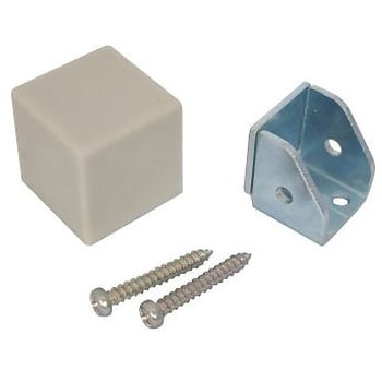 25x25x25mm 戸当り 床用/ライトグレー エスコ