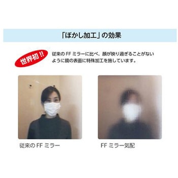 270x120mm 衝突防止ミラー ぼかし/壁面用 エスコ