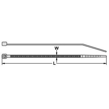 400x 4.6mm 結束バンド 耐候性/100本 エスコ