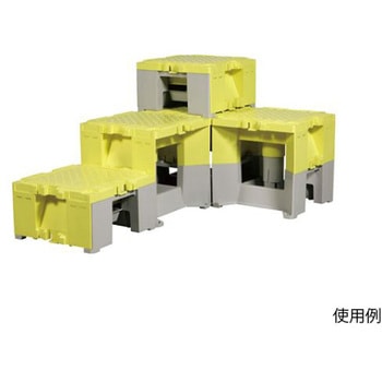 500x500x 288mm 踏台 樹脂製 エスコ