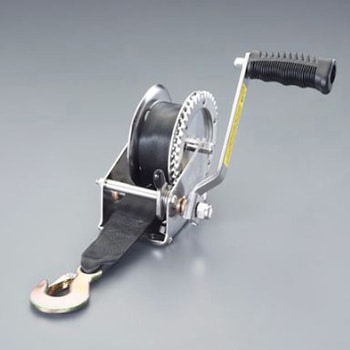 545kg ハンドウインチ ステンレス製/ストラップ付 エスコ