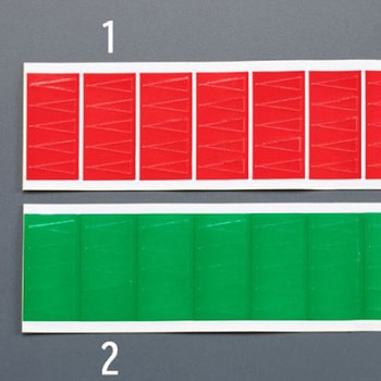 5x15mm ゲージマーカー 緑/100枚1シート エスコ