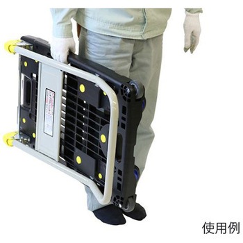 670x490mm/200kg 運搬車 ブレーキ付/傾斜天板 エスコ