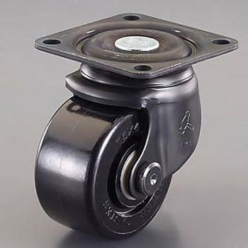 75mm キャスター 自在金具付・低床重荷重 エスコ